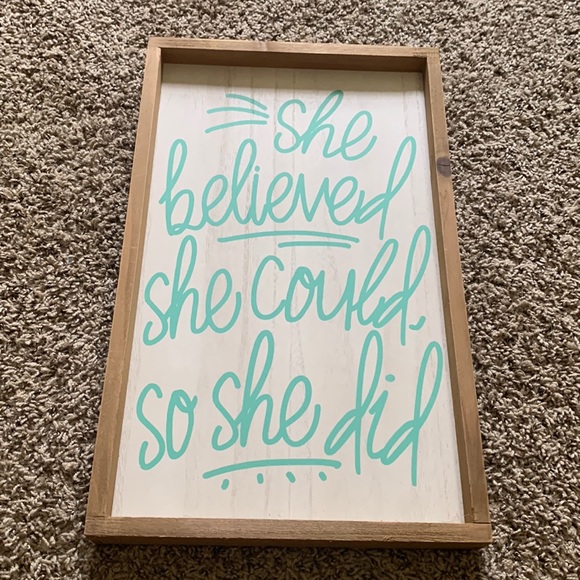 Hobby Lobby Wall Decor She Believed She Could So She Did Wall Decor